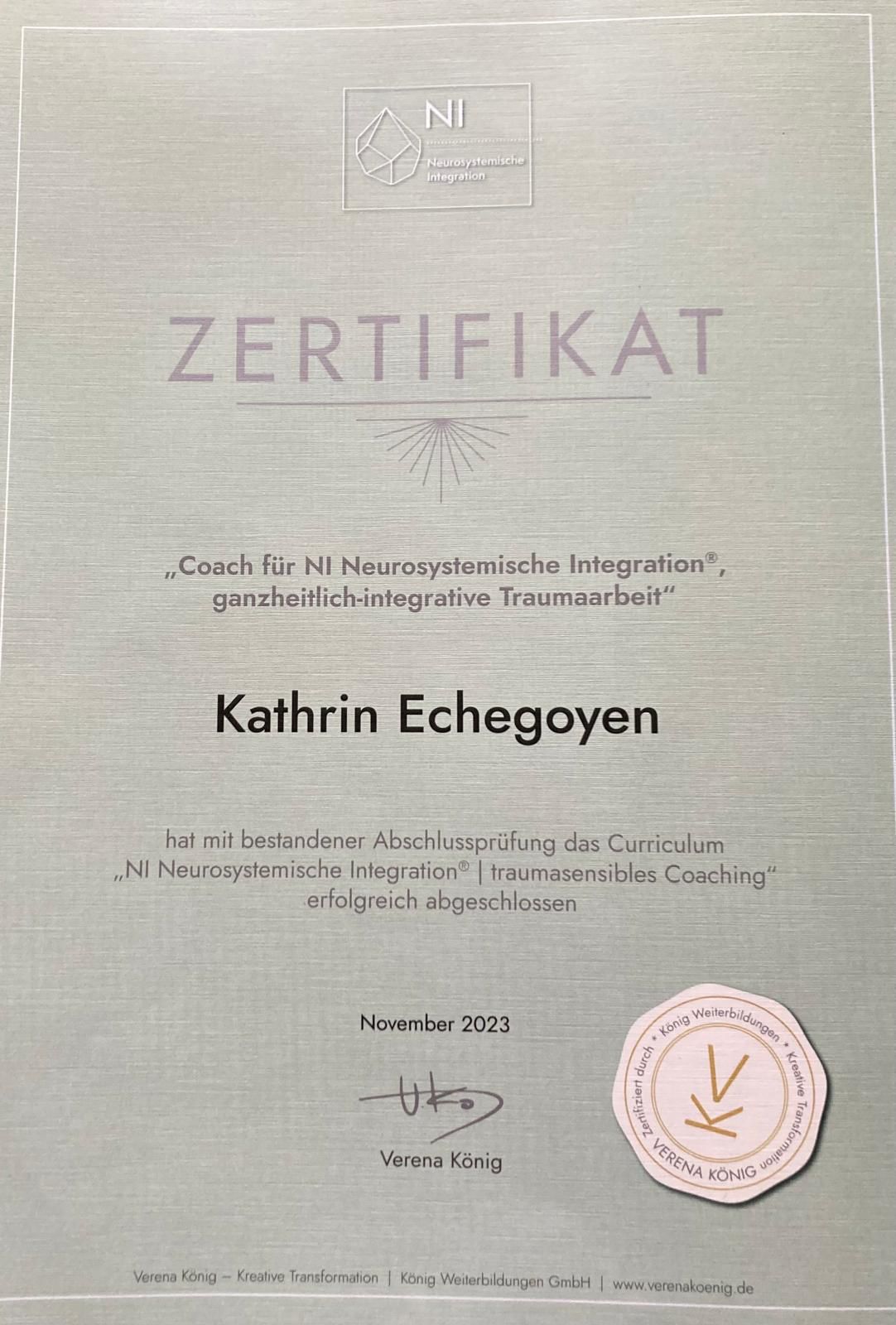 Zertifikat Bindungsorientierte Begleitung